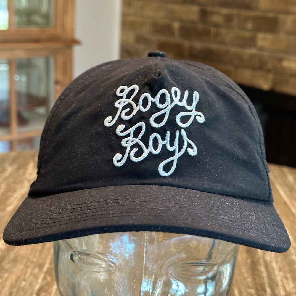 Bogey Boys Adjustable Strapback Hat Cap Golf Black